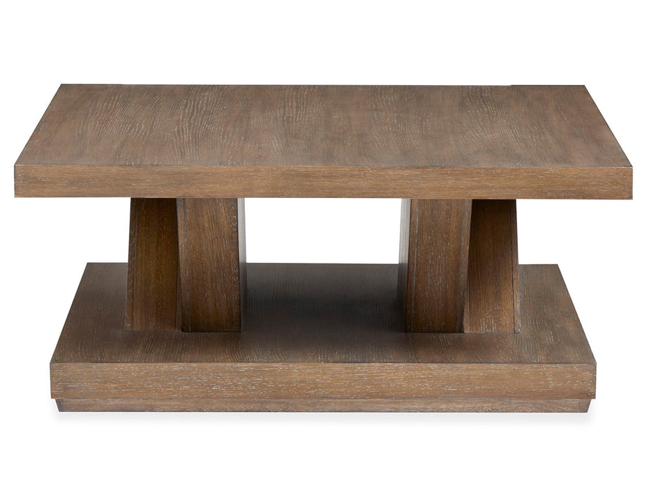 Lansbury - Square Cocktail Table With Casters - Antique Wheat Magnussen Furniture