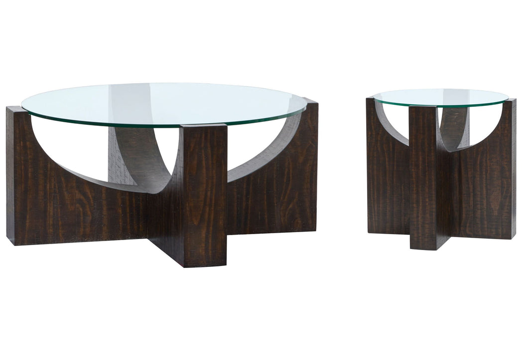 Beckham - Round Cocktail Table Set Magnussen Furniture