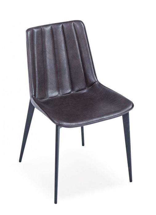 Modern Dining Chairs (Set of 2) - Brown Black