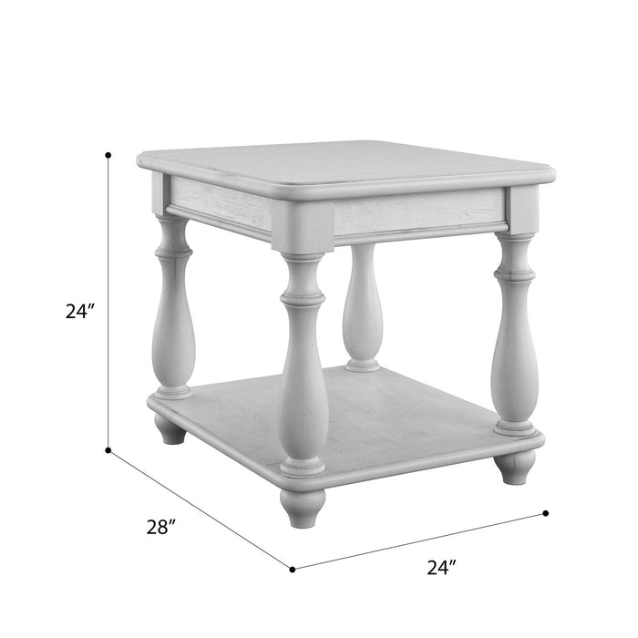 Square End Table - Gray Emerald Home