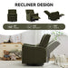 Wide Wingback Swivel Glider Rocker Recliner Chair Hearth and Haven