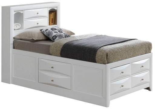Modern Design Storage Bed With Bookcase Headboard Glory Furniture