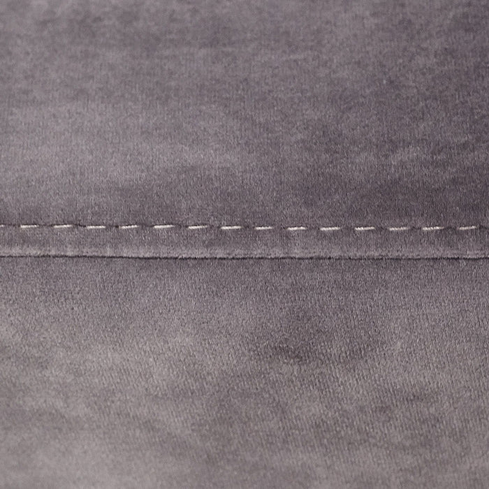 Roxbury Park - Velvet Chaise - Gray Pearl / Stainless Steel Michael Amini
