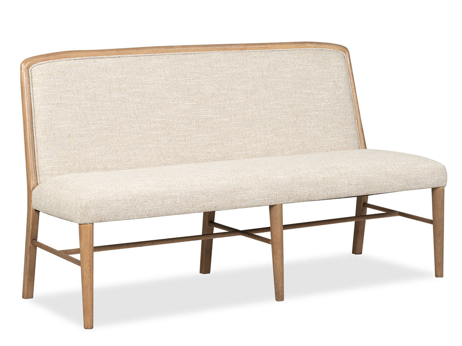 Woodward - Upholstered Bench - Dark Clove / White Magnussen Furniture