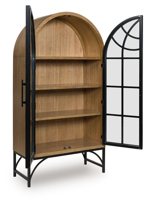 Gwenwich - Accent Cabinet - Natural / Black Signature Design by Ashley®