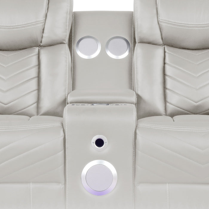 Challenger - LED Power Recliner Loveseat Matrix Furniture Group