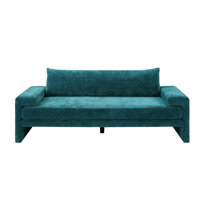 Upholstered 3 Seater Sofa With Wide Armrests Noble House
