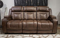 Mestrino - Power Recline Sofa With Adjustable Headrest - Hickory Signature Design by Ashley®