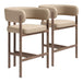 Ruge - Counter Stool (Set of 2) - Beige Zuo Modern