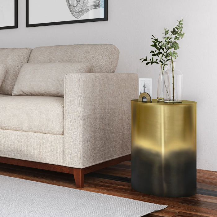 Curtis - Ombre Metal Cylinder Accent Table Simpli-Home