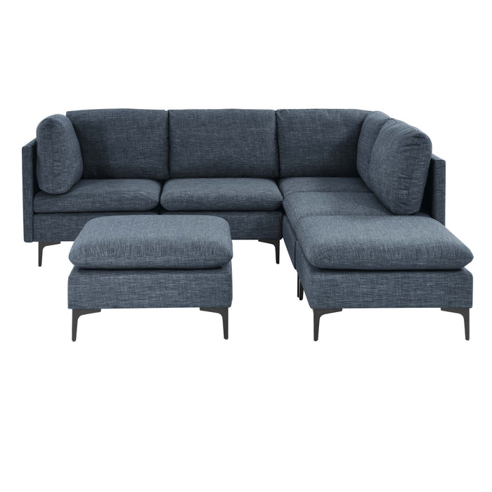 Upholstered Modular Sectional & Tall Legs Home Essentials