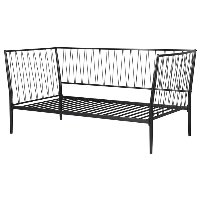 Vertigo - Twin Daybed With Slatted Support - Matte Black Furniture Max