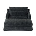 Sofa Bed Loveseat With Textured Surface And 2 Cushions Hearth and Haven