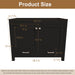 Bathroom Vanity With Soft Close Cabinet, Single Drawer, Sink Not Included - Black Home Essentials
