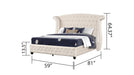 Sophia - Crystal Tufted Upholstered Bed Matrix Furniture Group