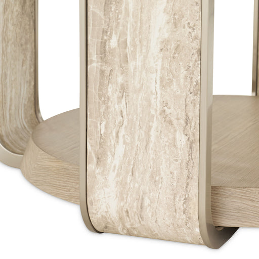 Lotus Bay - 60" Round Dining Table - Sand Michael Amini