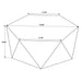 Athena - Hexagonal Top Coffee Table Coffee Table With Geometric Design - Natural Furniture Max