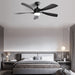 52" Ceiling Fan With 3 Color Dimmable LED Light, 5 Blades, Remote Control, Reversible DC Motor Daily Nest
