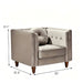 Chesterfield Accent Tufted Square Arm Side Chair US Pride