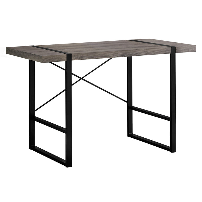 23.8" x 49" x 30" Computer Desk - Taupe And Black