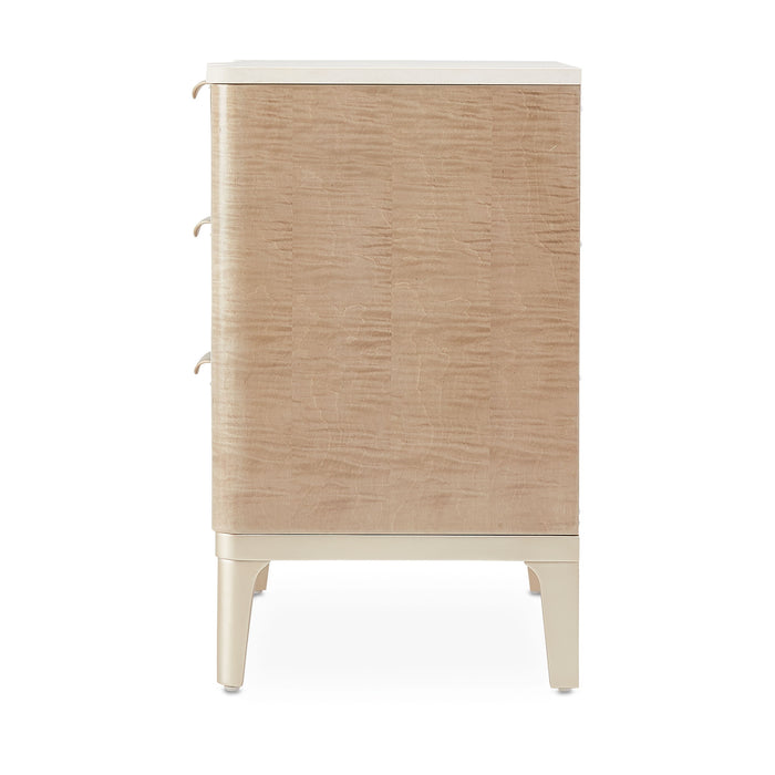 Malibu Crest - 3-Drawer Nightstand - Blush