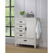 Lockeford - 5 Drawer Door Chest - White Furniture Max