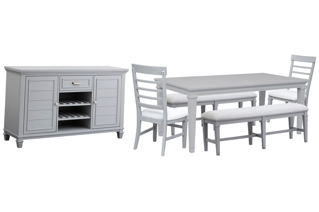 Charleston - Extendable Rectangular Dining Table Set Magnussen Furniture