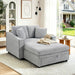 Modern Chaise Sofa With Hidden Storage For Living Room Hearth and Haven