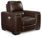 Alessandro - PWR Recliner/Adj Headrest - Walnut Signature Design by Ashley®