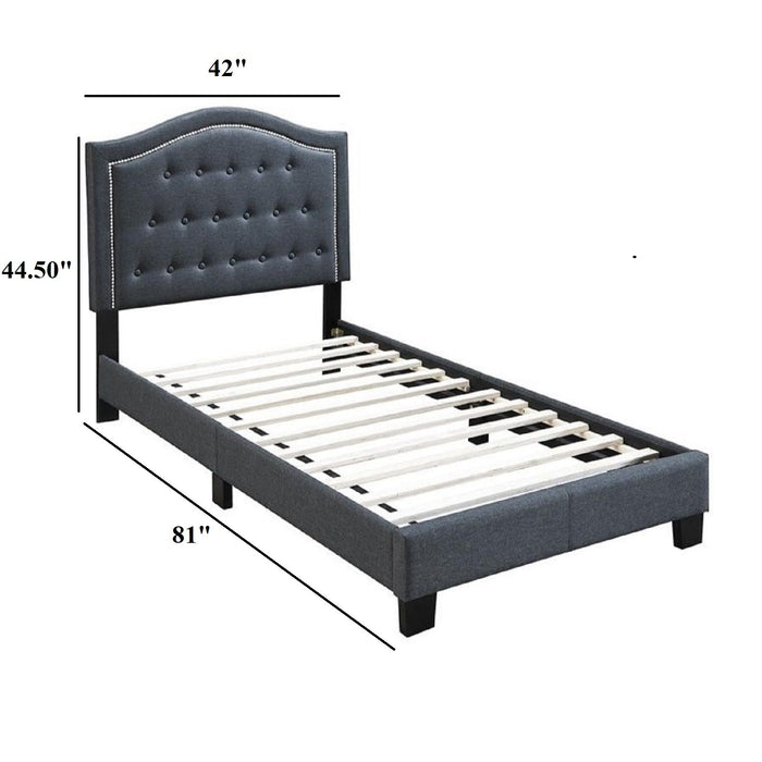 European Style Bed, Button Tufted Headboard Home Essentials