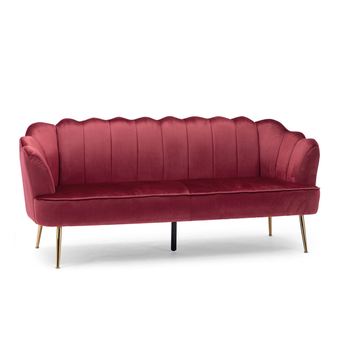 Modern Glam 3 Seater Sofa With Texture