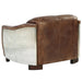 Brancaster - Loveseat - Retro Brown Top Grain Leather & Aluminum ACME