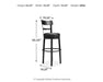 Valebeck - Tall Upholstered Swivel Barstool Signature Design by Ashley®