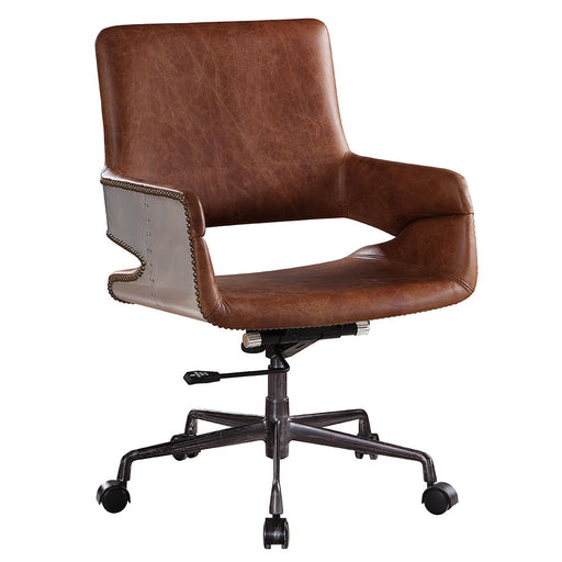 Kamau - Office Chair - Vintage Cocoa Top Grain Leather ACME