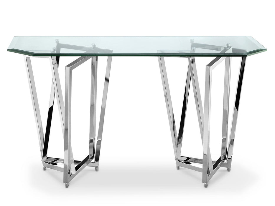 Lenox Square - Rectangular Sofa Table - Chrome Magnussen Furniture