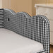 Gingham Daybed With USB Charging Port, Wave Shaped Design Home Essentials