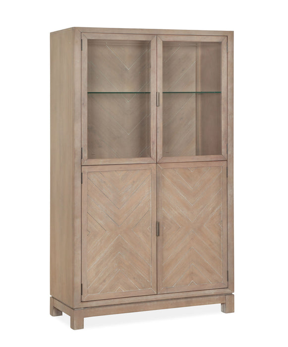 Ainsley - Display Cabinet - Cerused Khaki Magnussen Furniture