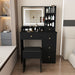 Vanity Desk With Mirror, 3 Color Lighting And Stool Home Essentials