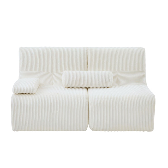 Modern Sectional Loveseat With Ergonomic Design Hearth and Haven