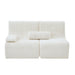 Modern Sectional Loveseat With Ergonomic Design Hearth and Haven