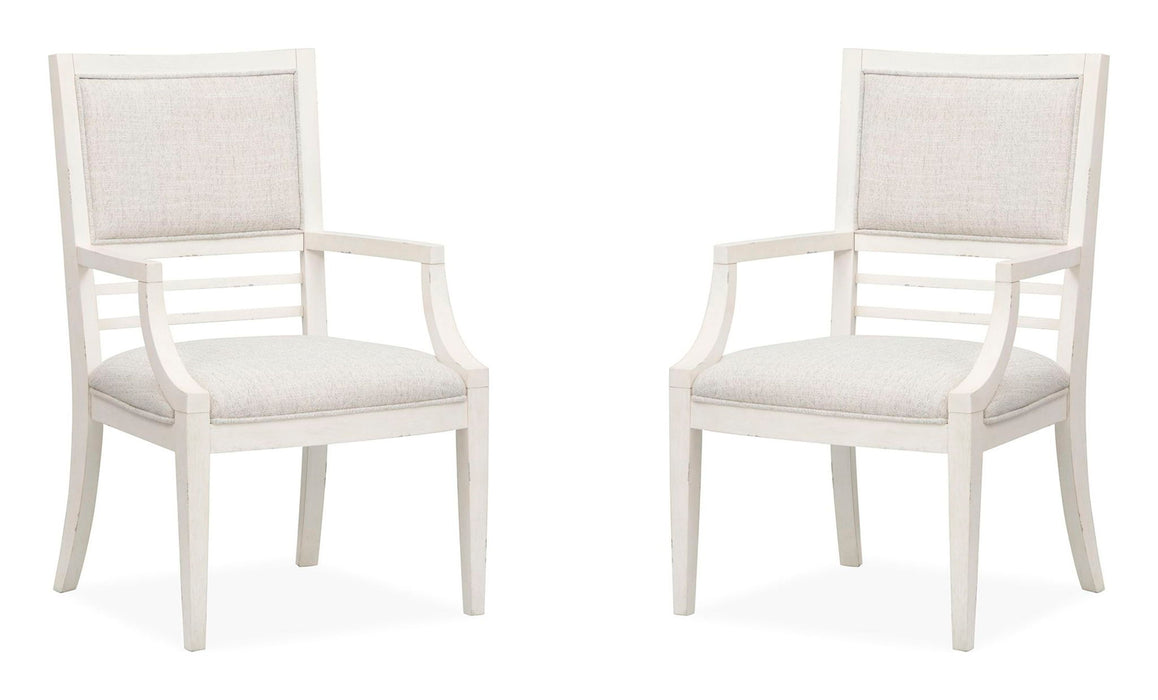 Echo Isles - Upholstered Arm Chair (Set of 2) - Sea Pearl And Driftwood Magnussen Furniture