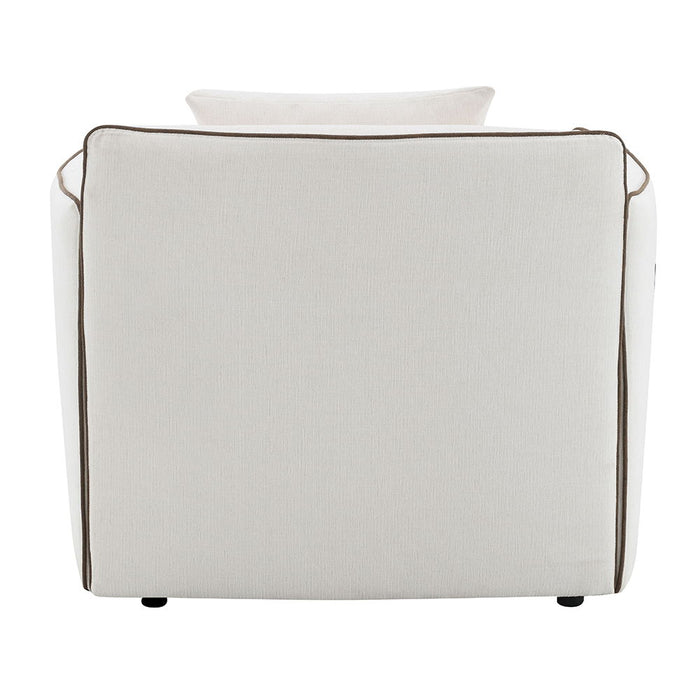 Yolanda - Chair With Pillow - Beige Chenille ACME