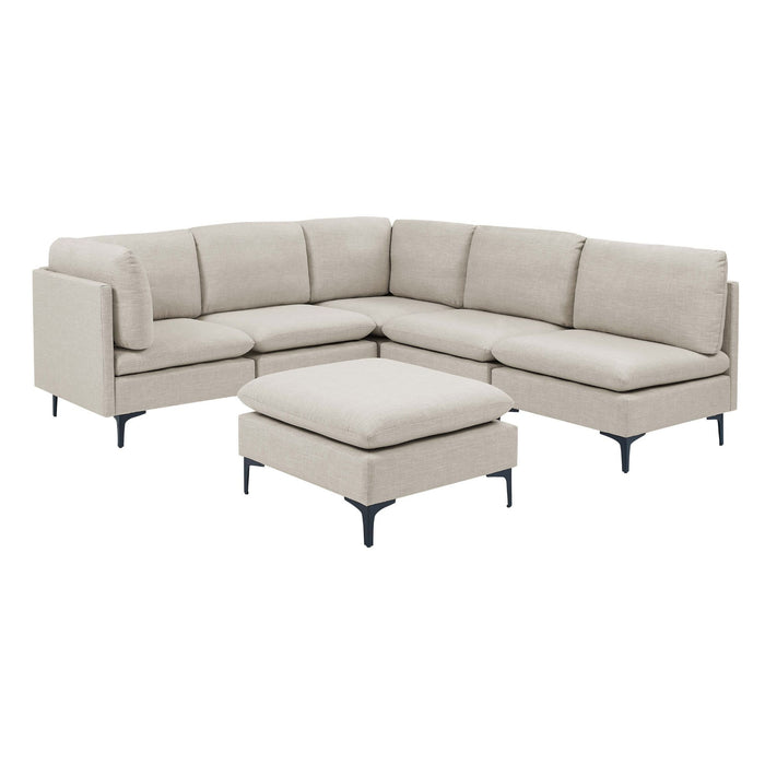 Upholstered Modular Sectional & Tall Legs Home Essentials