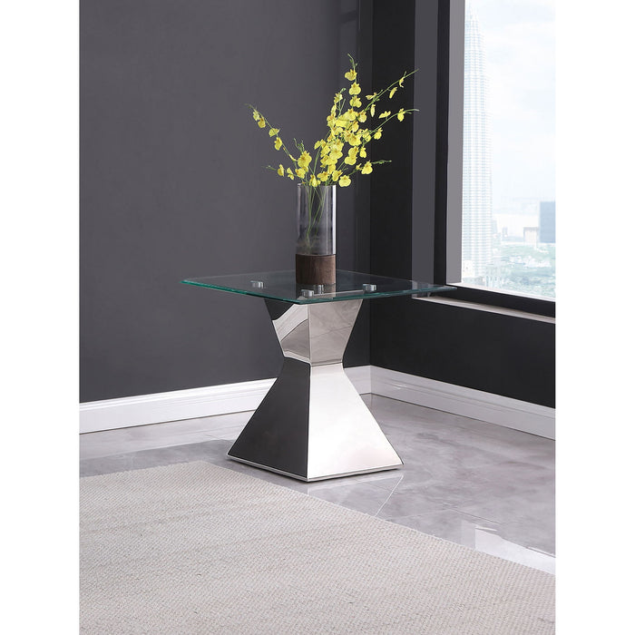 Exeter - Table With Glass Top Furniture Max