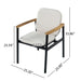 Outdoor Dining Chair - Beige / Black / Teak Noble House