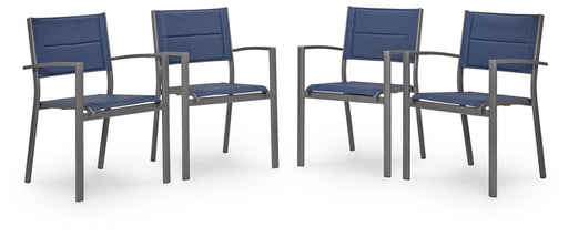 Rocky Creek - Sling Arm Chair (Set of 4) - Blue / Gray Signature Design by Ashley®