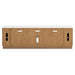 Camdill - XL TV Stand With Fireplace Option - Light Brown Signature Design by Ashley®