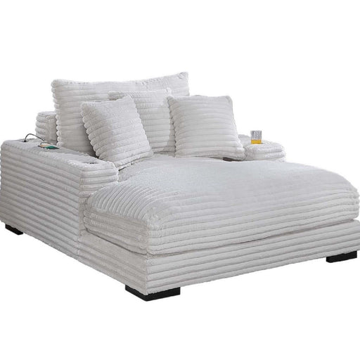 Chaise Lounge With 2 Cup Holders And USB Ports Home Essentials