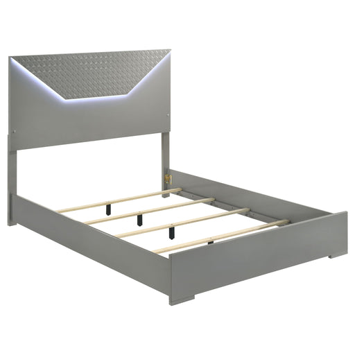 Pierce - Panel Bed LED Headboard Furniture Max