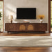TV Stand With For 85" TVs - Walnut Hearth and Haven